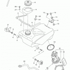 WR250F (WR250FL) ТОПЛИВНЫЙ БАК