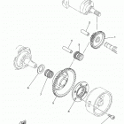 XT250  (XT250L1/XT250L1C) Муфта стартера