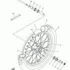YZ85 (YZ85L) Переднее колесо