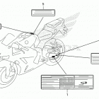 CBR600RR 7AC Предупредительные таблички