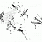 CBR650RA AC Подножки
