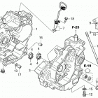 CRF300L AC Картер двигателя