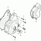CRF300L AC Крышка картера левая