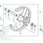 CRF300L AC Заднее колесо