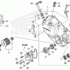 CRF300L AC Крышка картера правая