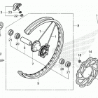 CRF450RWE AC Переднее колесо