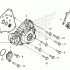 CRF450RWE AC Крышка картера левая