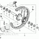 CRF450RWE AC Заднее колесо