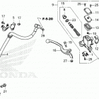 CT125A AC Главный цилиндр переднего тормоза