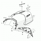 GL1800B 3AC Rear center top cover