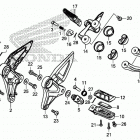 CB300RA AC Подножки