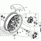 CB500XA AC Заднее колесо