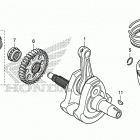 CBR300R 5A Коленчатый вал и поршни