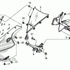 CBR300RA 5AC Верхний обтекатель