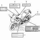 CBR500RA AC Лейбл предостережения