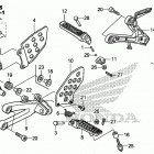CBR600RR 6A Подножки