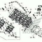 CBR650RA 2AC ГОЛОВКА ЦИЛИНДРА