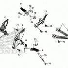 CBR650RA 2AC Подножки