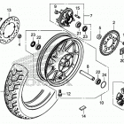 CMX500 AC Заднее колесо