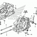 CRF110F A Картер двигателя