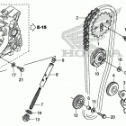 CRF125F A Цепь ГРМ и натяжитель