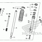 CRF125F AC Передняя вилка