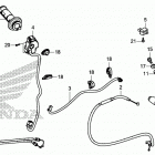 CRF125FB A Рычаги,тросы и рулевые переключатели