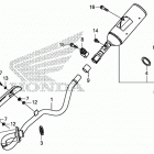 CRF125FB A Глушитель