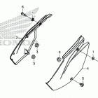 CRF125FB A БОКОВАЯ КРЫШКА