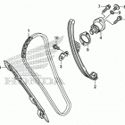 CRF250F AC Цепь ГРМ и натяжитель
