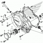 CRF250F AC Крышка картера правая