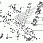 CRF250LA AC Траверса нижняя