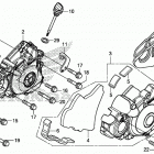 CRF450L AC Крышка картера левая