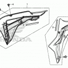 CRF450L AC Облицовка радиатора