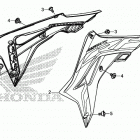 CRF450R Radiator shroud (1)