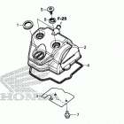 CRF450RWE AC Крышка головки цилиндров