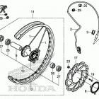 CRF450X AC Переднее колесо