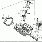 CRF450X AC КОРПУС ДРОССЕЛЬНОЙ ЗАСЛОНКИ