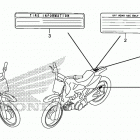 CRF50F AC Предупредительные таблички