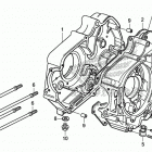 CRF50F AC Картер двигателя