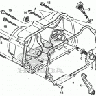 CRF50F AC Крышка картера правая