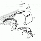 GL1800B 2AC Rear center top cover