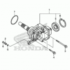 VT1300CX 6A Side gear case