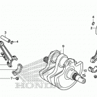 VT750CS AC Коленчатый вал и поршни