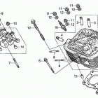 VT750CS AC Передняя головка цилиндров