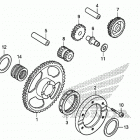 XR650L A Муфта стартера