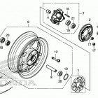 Z125MA AC Заднее колесо
