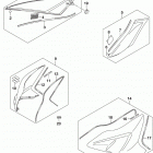 GSX,R600 Fuel tank cover