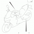 GSX,S1000FA,FZA Наклейка  (e28)