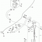 GSX,S750Z,A,ZA Rear master cylinder (gsx-s750z)